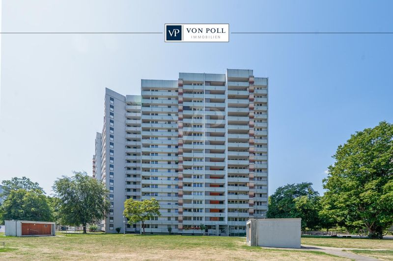 Hochhaus-Wohnung: Dachgeschoss mit Panorama und Loggia-Genuss